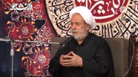 شیخ حسین انصاریان  با کپسول اکسیژن ، به منبر رفت.