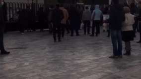 حضور مردم از ساعاتی پیش از  تشییع "استاد شجریان" در آرامگاه فردوسی