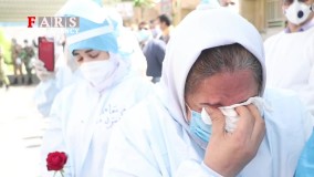 تشییع اولین پزشک شهید مدافع سلامت خوزستان