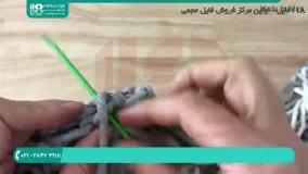 استفاده از نخ کتان در بافت کیف مکرومه دخترانه