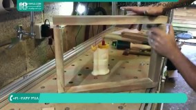 ساخت میز مربعی شکل پایه دار با رزین اپوکسی