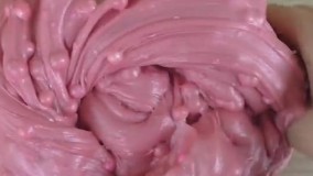 میکس اسلایم شفاف ؛
 اسلایم صورتی