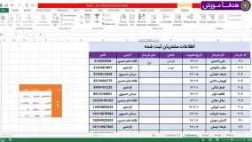 اتصال دو لیست در اکسل - لیست های به هم پیوسته