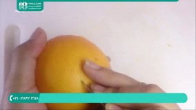 میوه آرایی پرتقال برای تزیین ظرف میوه خوری