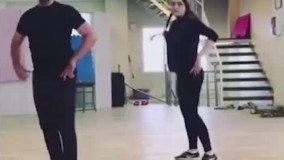 تمرین تئاتر جنجالی بهنوش طباطبایی به شیوه رقص