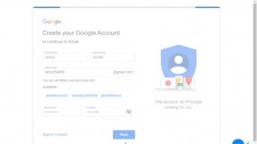 اموزش ساخت جیمیل