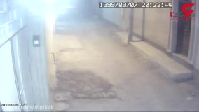 لحظه به رگبار بستن خانه ای در آبادان