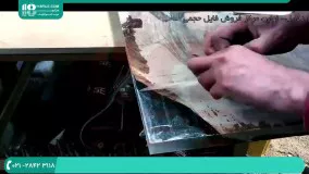 آموزش رزین کاری بر روی تخته ی چوبی برای ساخت میز