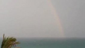 بارش اولین باران پائیزی جزیره کیش