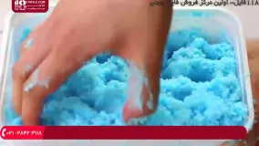 نحوه ساخت اسلایم طرح ابری و برفی مناسب برای کودکان