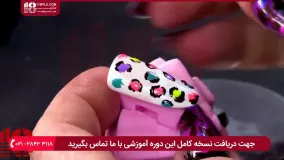 آموزش ایجاد طرح پلنگی بر روی ناخن مصنوعی