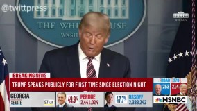 لحظه ای که MSNBC سخنان ترامپ را قطع کرد