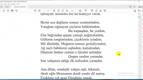 دکلمه شعر زبان مادری بختیار وهابزاده (Ana Dili)