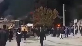 آتش‌ سوزی به دنبال شکستن لوله نفت در میانکوه