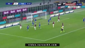 خلاصه بازی میلان ۲ - پارما ۲