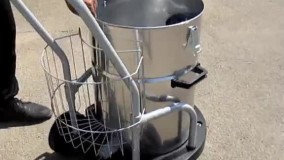 مراحل شستشوی سطل جاروبرقی خاک صنعتی