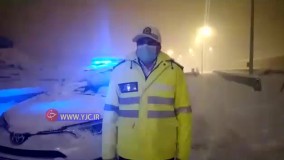 آزاد راه تهران - شمال برفی شد ؛ از سفر خودداری کنید