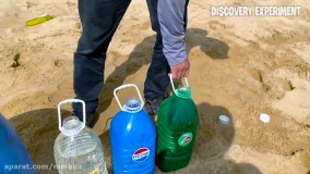 آزمایش ترکیب نوشابه کوکاکولا ، فانتا ، پپسی و آبنبات منتوس