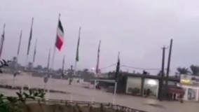 جاری شدن سیل در استان بوشهر