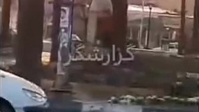 پوستر انتخاباتی یک نامزد روی مجسمه فردوسی!