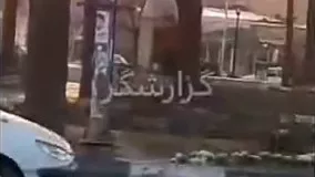 پوستر انتخاباتی یک نامزد روی مجسمه فردوسی!