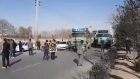 هواداران سپاهان خیابان روبروی ورزشگاه را بستند