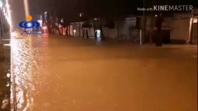 نورآباد لرستان در محاصره سیلاب