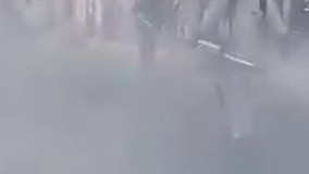 ضدعفونی خیابان ستارخان توسط آتش نشانان