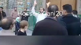 ویدیویی از اعتراض به تعطیلی حرم