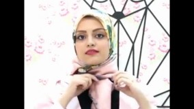 بستن دخترانه و شیک روسری