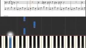 نت پیانو آرامشی دارم از رضا بهرام