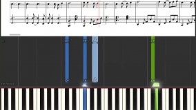 نت پیانو گل عشق از رضا بهرام