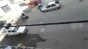 اقدام عجیب راننده وانتی در خیابان لنگرود