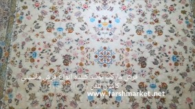 فرش مارکت - فرش کاشان فرش کیمیا ی سعادت کرم 1200 شانه
