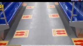 طرح فاصله گذاری اجتماعی در مترو تهران