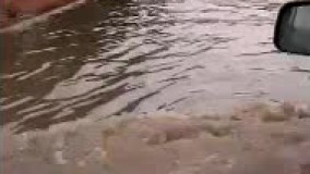 میدان تاریخی کرمان غرق شد