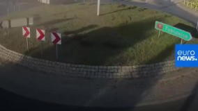 راننده مست در لهستان خودرو را به پرواز درآورد