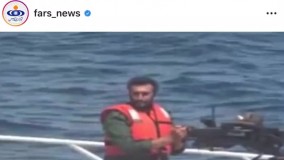 حرکت جالب افسر نیروی دریایی سپاه وایرال شد!