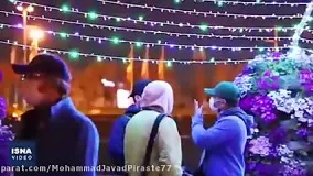 نورپردازی سه بعدی برج آزادی با موضوع کرونا ۱4 فروردين ۱۳۹۹