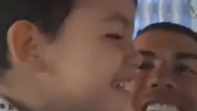 خنده‌های پسر رونالدو از شادی گل معروف پدرش