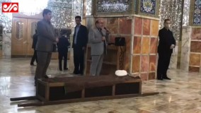 خاکسپاری آیت‌الله امینی با رعایت فاصله اجتماعی