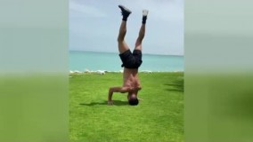 حرکات ورزشی عجیب و غریب پورعلی گنجی