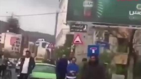 دستگیری دختر مهاجم به کانکس پلیس در تهران