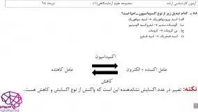 شیمی آلی و عمومی، آزمون ارشد مجموعه علوم آزمایشگاهی (1) 98