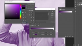 آموزش رایگان فتوشاپ : تنظیم رنگ عکس با Gradient Map لرنینگ24 - l24.ir