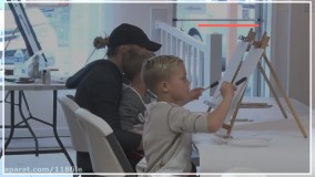 آموزش نقاشی | نقاشی کودکان  ( خرس قطبی کوچک