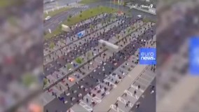 نماز عید فطر مسلمانان آلمان در پارکینگ فروشگاه ایکیا