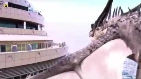 ورژن جدید بارش بادمجان از برج میلاد، این‌بار شکار اژدها!