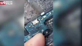 یک موبایل سامسونگ آتش گرفت