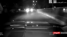 عمليات تعقيب و گريز شبانه پليس با پرايد مسروقه